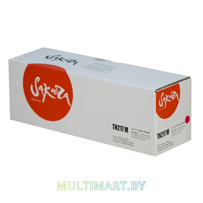 Картридж Sakura Printing SATN217M (Аналог Brother TN-217 Magenta)